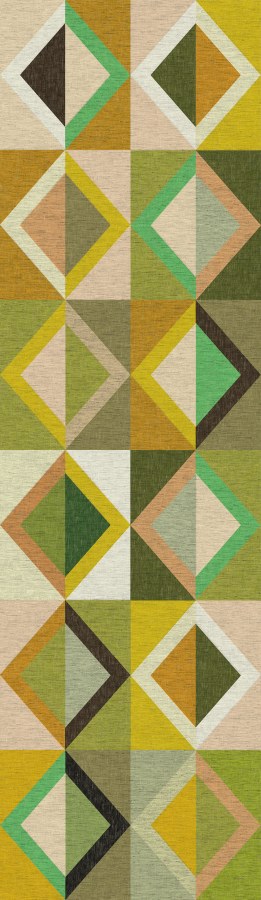 Geometrická vliesová obrazová tapeta na zeď, zelená, DGJOY4021-260, Joy, Masureel - Vliesové tapety