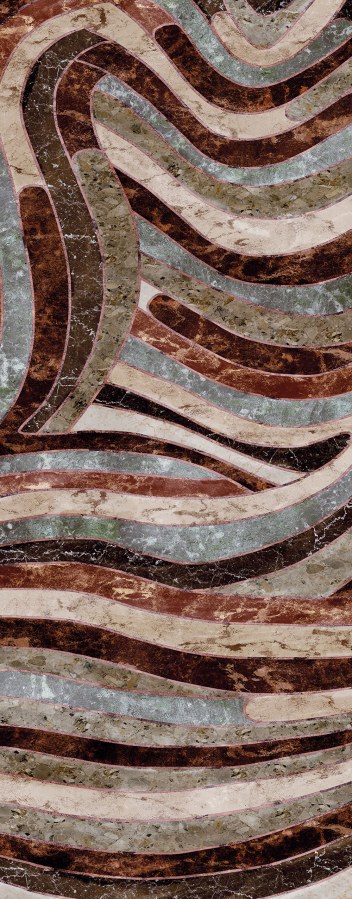 Geometrická vliesová obrazová tapeta na zeď, šedo-hnědá, DGROC2043-300, Rock, Masureel - Vliesové tapety