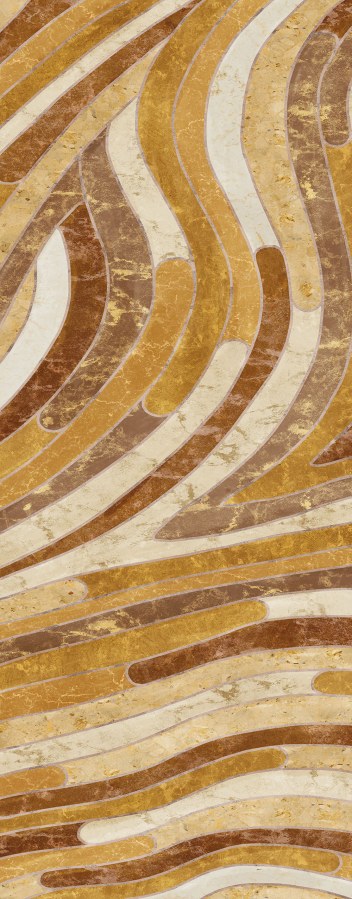 Geometrická vliesová obrazová tapeta na zeď, žluto-hnědá, DGROC2032-260, Rock, Masureel - Vliesové tapety