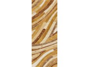 Geometrická vliesová obrazová tapeta na zeď, žluto-hnědá, DGROC2031-300, Rock, Masureel