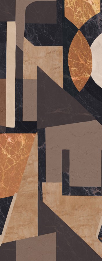 Grafická vliesová obrazová tapeta na zeď, hnědá, DGROC1012-300, Rock, Masureel - Vliesové tapety