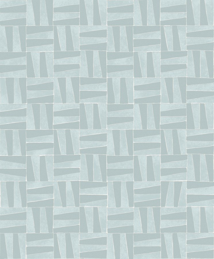 Tyrkysová geometrická vliesová tapeta na zeď, YSA205, Mysa, Khroma by Masuree