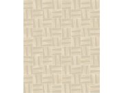 Tapety Yara Tapety dle materiálu Vliesové tapety - Béžová geometrická vliesová tapeta na zeď, YSA204, Mysa, Khroma by Masuree Béžová geometrická vliesová tapeta na zeď, YSA204, Mysa, Khroma by Masuree