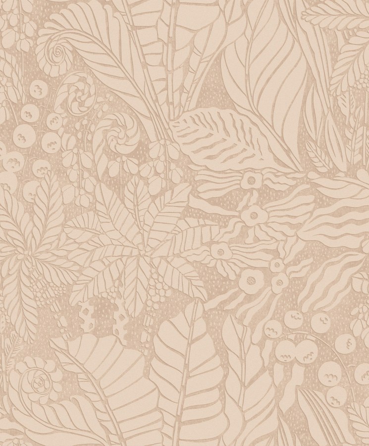 Béžová vliesová tapeta na zeď, listy, YSA104, Mysa, Khroma by Masuree - Vliesové tapety