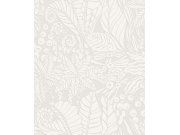 Bílá vliesová tapeta na zeď, listy, YSA101, Mysa, Khroma by Masuree