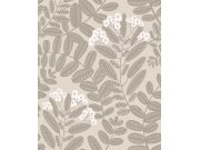 Béžová vliesová tapeta na zeď, listy, YSA001, Mysa, Khroma by Masuree