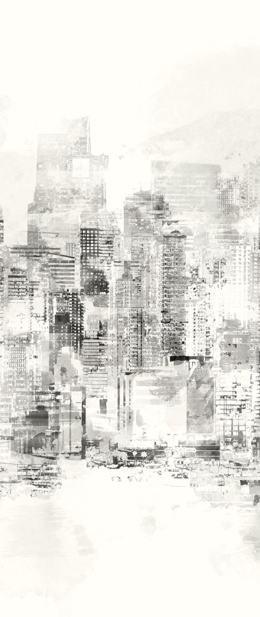 Šedá vliesová fototapeta na zeď, Město, DG3CIT1012, Wall Designs III, Khroma by Masureel - Vliesové tapety