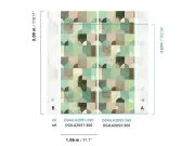 Vliesová geometrická fototapeta na zeď, DGILA2051-300, Aquila, Wall Designs IV, Khroma by Masureel