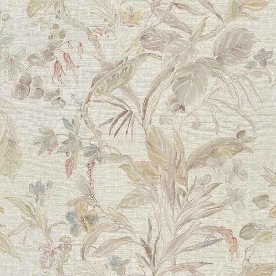 Luxusní vliesová tapeta s vinylovým povrchem Z21833, Květiny, orchideje, listy, Trussardi 5, Zambaiti Parati - Tapety na zeď