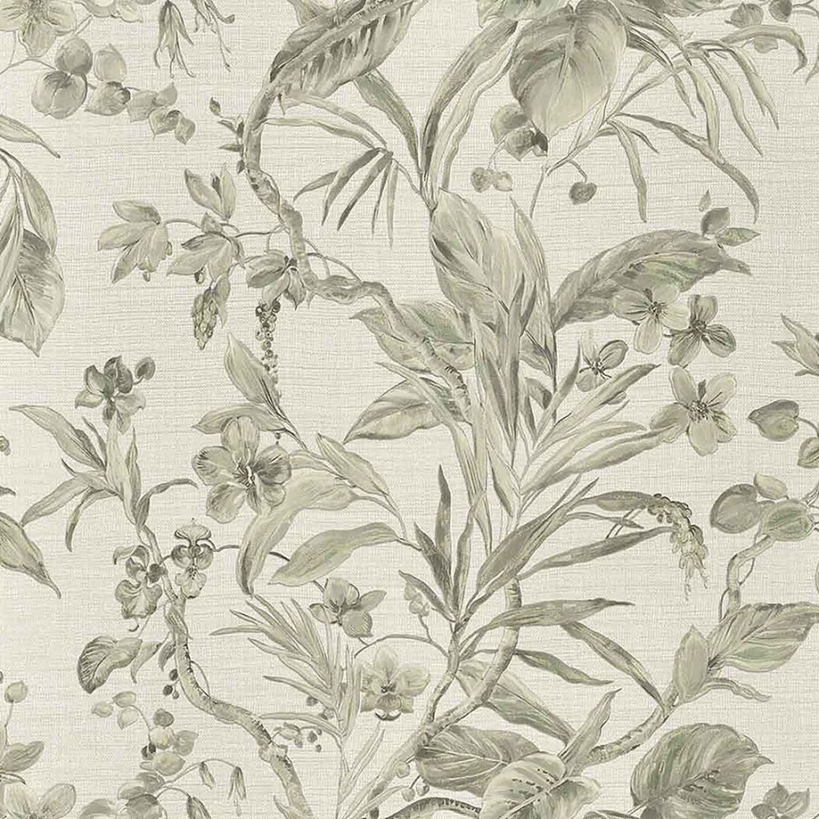 Květiny, orchideje, listy - Luxusní vliesová tapeta s vinylovým povrchem Z21839, Trussardi 5, Zambaiti Parati - Tapety na zeď