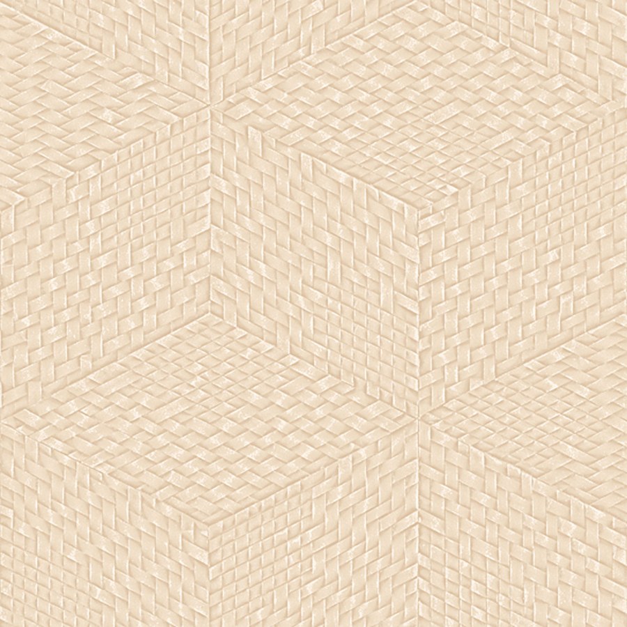 Tapety Yara - Tapety dle materiálu - Vliesové tapety - Béžová 3D geometrická vliesová tapeta na zeď, TP422955, Exclusive Threads, Design ID Béžová 3D geometrická vliesová tapeta na zeď, TP422955, Exclusive Threads, Design ID - Vliesové tapety