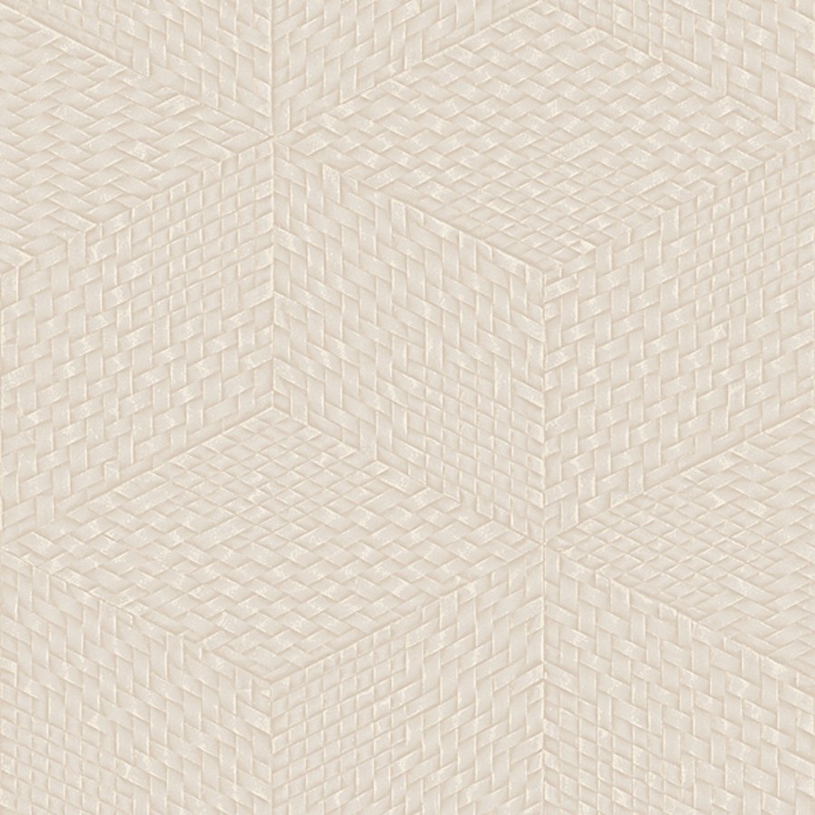 Béžová 3D geometrická vliesová tapeta na zeď, TP422953, Exclusive Threads, Design ID Béžová 3D geometrická vliesová tapeta na zeď, TP422953, Exclusive Threads, Design ID