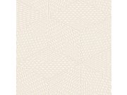 Krémová 3D geometrická vliesová tapeta na zeď, TP422952, Exclusive Threads, Design ID