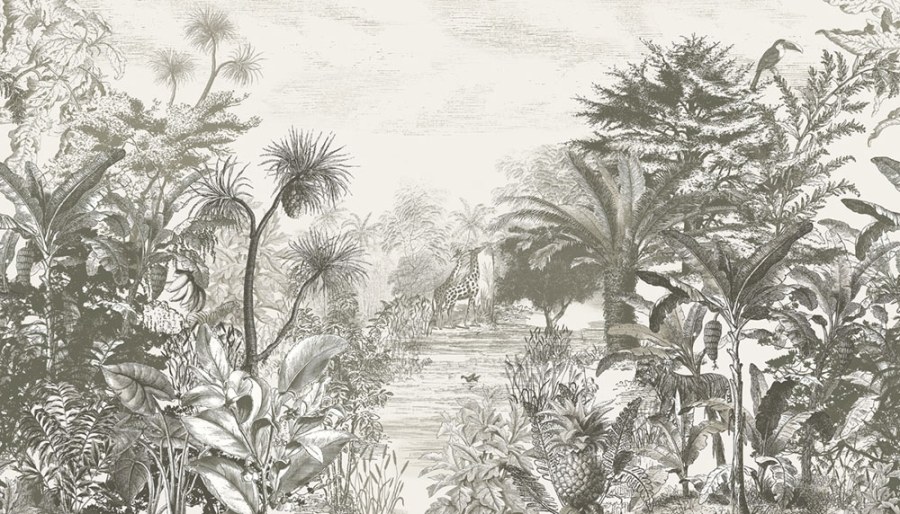 Vliesová obrazová tapeta Into the Wild Grey 300611, 490 x 280 cm, Skin, Eijffinger - Vliesové tapety