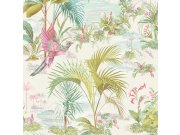 Vliesová tapeta na zeď, palmové listy, ptáci, 300140, Pip Studio 5, Eijffinger