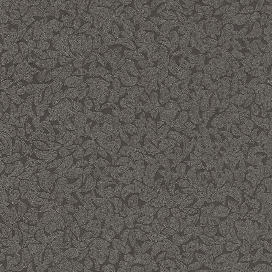 Hnědá vliesová tapeta na zeď, vzor listy, 392553, Carmen, Eijffinger - Vliesové tapety