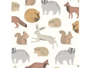 Dětská vliesová tapeta na zeď Lesní zvířátka,399050, Mini Me, Eijffinger