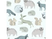 Dětská vliesová tapeta na zeď Lesní zvířátka,399051, Mini Me, Eijffinger