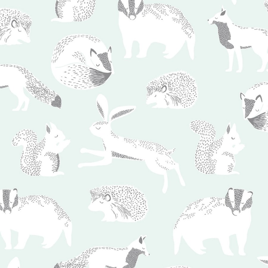 Dětská vliesová tapeta na zeď Lesní zvířátka, 399061, Mini Me, Eijffinger - Vliesové tapety