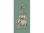 Dětská obrazová vliesová tapeta 399113, Safari Stack, 139,5 x 280 cm, Mini Me, Eijffinger