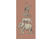 Dětská obrazová vliesová tapeta 399115, Safari Stack, 139,5 x 280 cm, Mini Me, Eijffinger