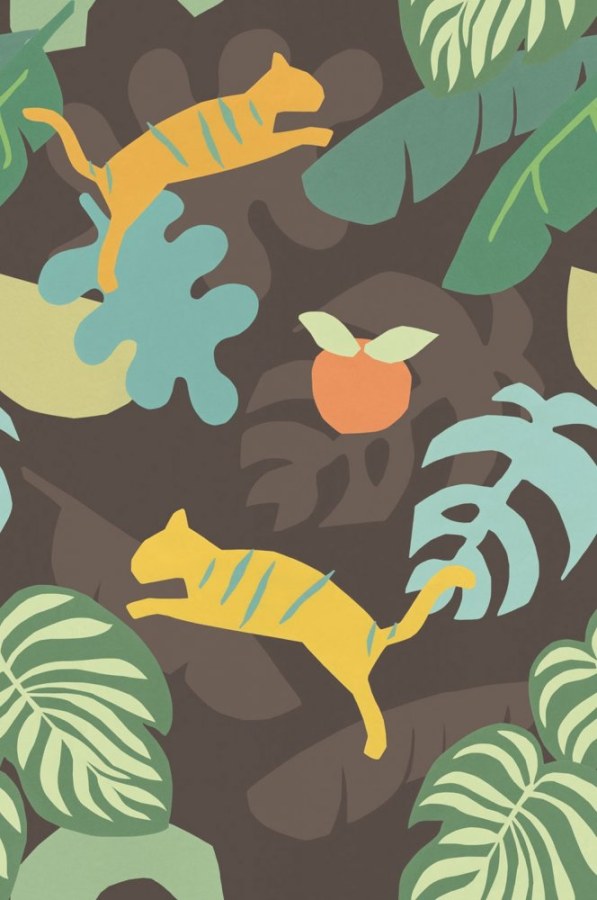 Dětská obrazová vliesová tapeta s tygry, 399122, 186 x 280 cm, Mini Me, Eijffinger - Vliesové tapety