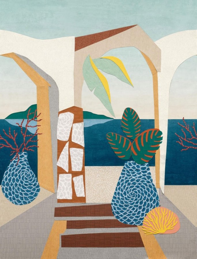 Vliesová obrazová tapeta Riviera, KS6001, 212 x 280cm, Karin Sajo, Grandeco - Vliesové tapety