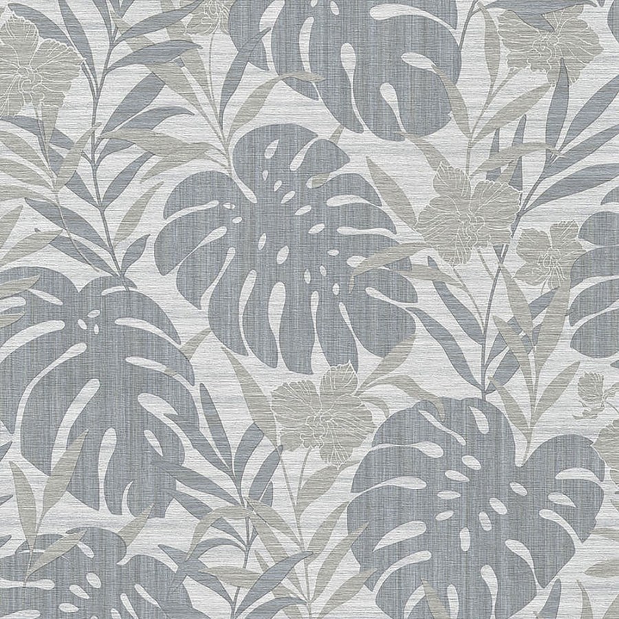 Vliesová tapeta na zeď, Listy, monstera, orchidej, CE3102, Aurora 2022, Grandeco - Tapety na zeď