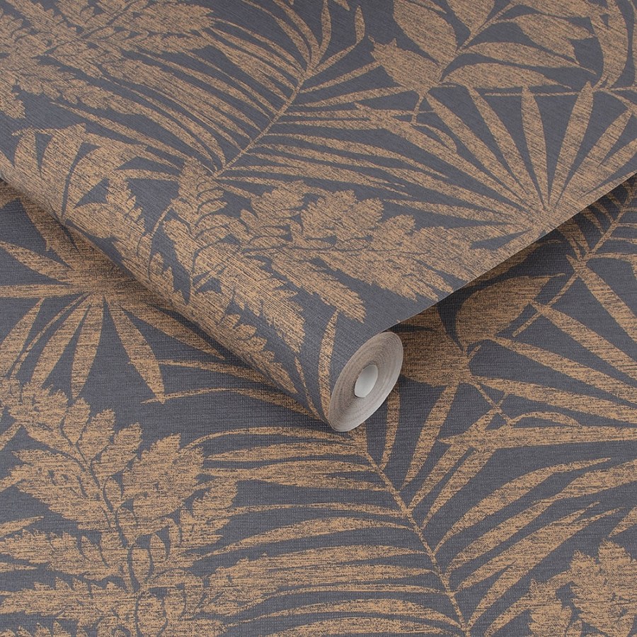 Tapety Yara - Tapety dle materiálu - Vliesové tapety - Vliesová tapeta Listy 106980, Fenne Dark, Botanica, Vavex Vliesová tapeta Listy 106980, Fenne Dark, Botanica, Vavex - Vliesové tapety