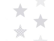 Tapety Yara Tapety na zeď - Vliesová tapeta Hvězdičky 100111, Superstar Silver, Kids@Home 6, Graham & Brown Vliesová tapeta Hvězdičky 100111, Superstar Silver, Kids@Home 6, Graham & Brown