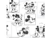 Dětská papírová tapeta 102712, Mickey And Minnie Sketch, Kids@Home 6, Graham & Brown