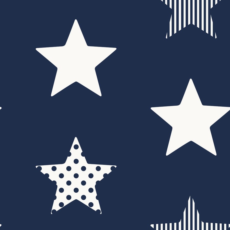 Vliesová tapeta Hvězdy 108265, Superstar Navy, Kids@Home 6, Graham & Brown - Vliesové tapety