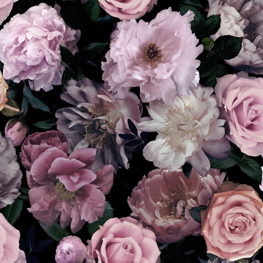 Romantická papírová tapeta Květiny, 108697, Pandora Drama, Kids@Home 6, Graham & Brown - Tapety na zeď