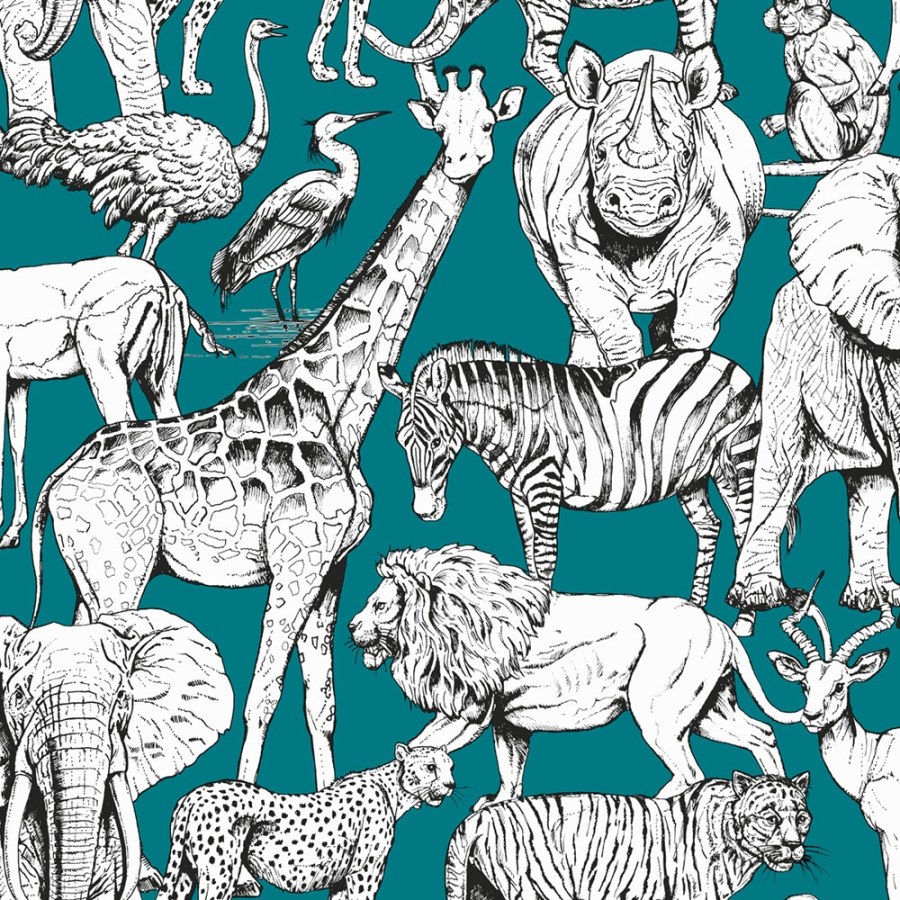 Vliesová tapeta Džungle, 107692, Jungle Animals Vert, Kids@Home 6, Graham & Brown Vliesová tapeta Džungle, 107692, Jungle Animals Vert, Kids@Home 6, Graham & Brown