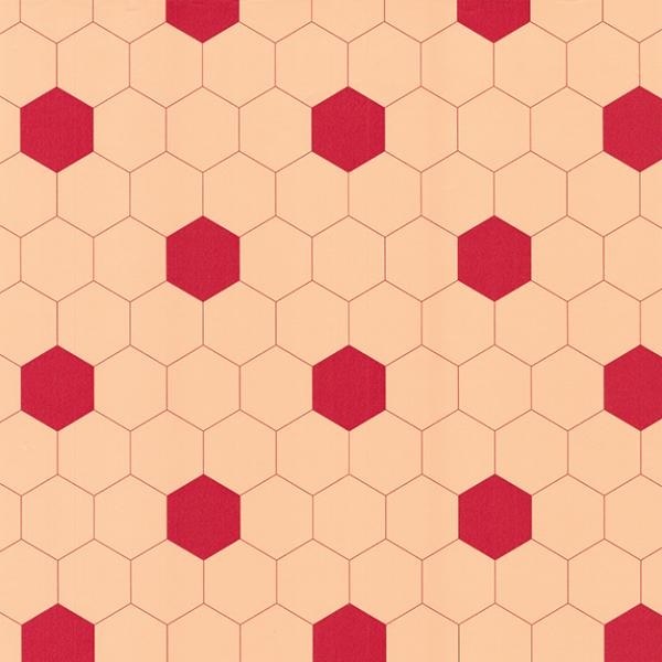 Oranžová geometrická vliesová tapeta na zeď, 7100002, My Home, Vavex Oranžová geometrická vliesová tapeta na zeď, 7100002, My Home, Vavex