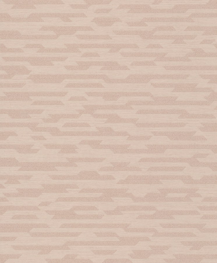 Růžová geometrická vliesová tapeta na zeď BZ3219, Belize, Grandeco - Vliesové tapety