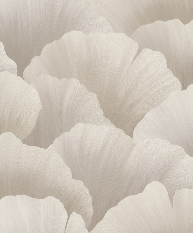 Šedo-béžová vliesová tapeta s listy, BZ3011, Belize, Grandeco - Vliesové tapety