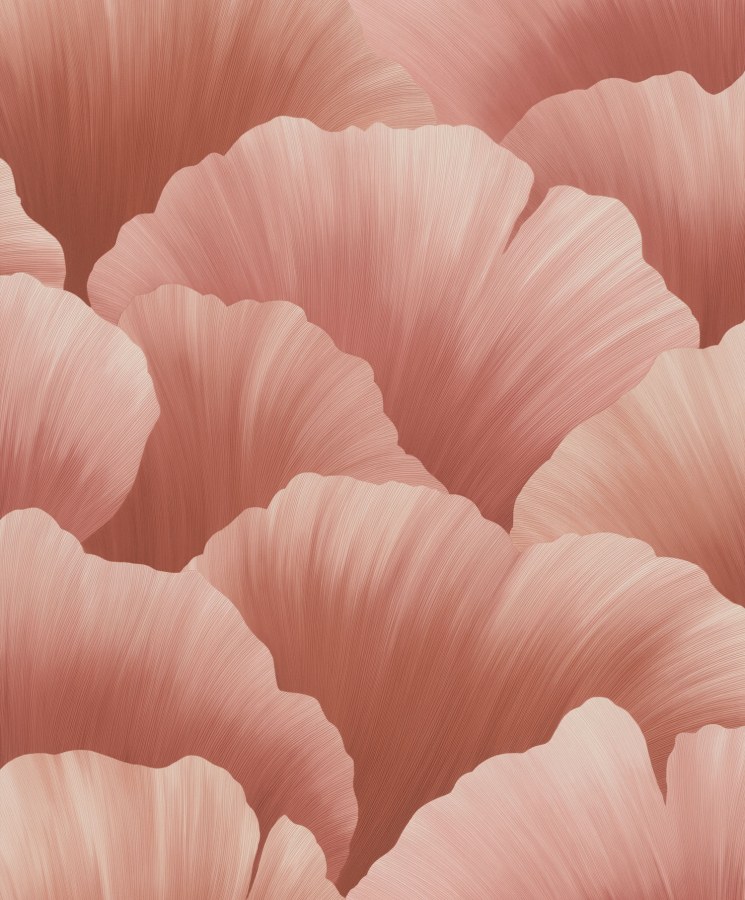 Červená vliesová tapeta s listy, BZ3009, Belize, Grandeco Červená vliesová tapeta s listy, BZ3009, Belize, Grandeco