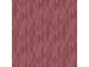 Vínová geometrická vliesová tapeta na zeď, 333543, Festival, Eijffinger