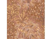 Růžová vliesová tapeta s větvičkami a listy, 333521, Festival, Eijffinger