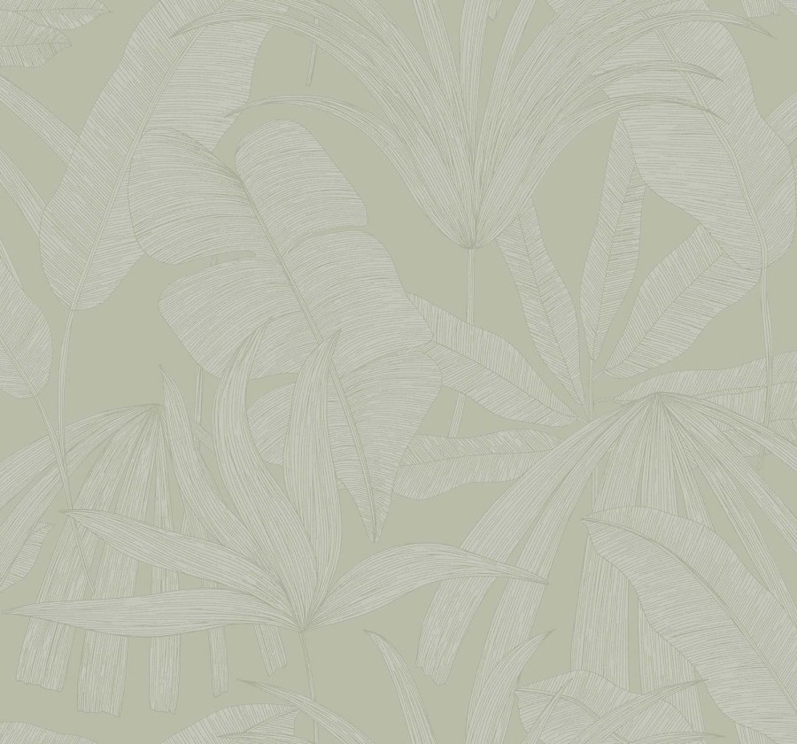 Zelená vliesová tapeta s listy, 333514, Festival, Eijffinger - Vliesové tapety