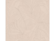 Béžová vliesová tapeta s listy, 333511, Festival, Eijffinger Tapety Yara - Eijffinger