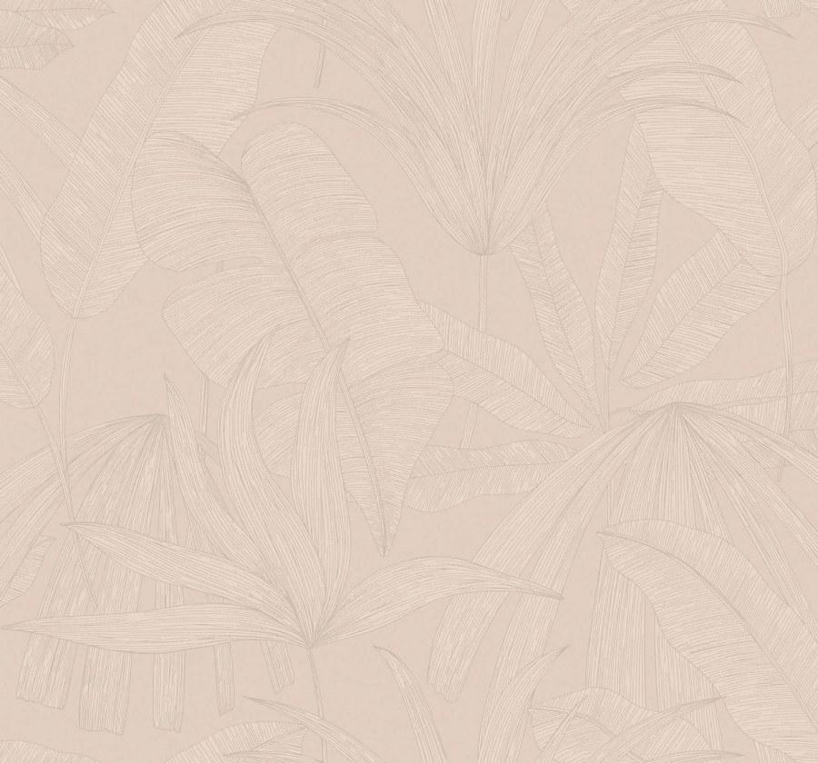 Béžová vliesová tapeta s listy, 333511, Festival, Eijffinger - Vliesové tapety