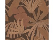 Hnědá vliesová tapeta s listy, 333501, Festival, Eijffinger Tapety Yara - Eijffinger