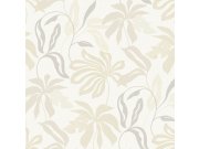 Krémovo-šedá vliesová tapeta s listy, UR3419, Universe 4, Grandeco