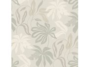 Šedo-béžová vliesová tapeta s listy, UR3405, Universe 4, Grandeco