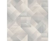 Šedo-béžová vliesová geometrická tapeta na zeď, UR3223, Universe 4, Grandeco