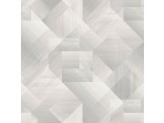 Šedo-béžová vliesová geometrická tapeta na zeď, UR3222, Universe 4, Grandeco