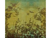 Vliesová fototapeta na zeď, Jeřábi za úsvitu, 333470, Emerald, Eijffinger