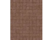 Hnědá vliesová tapeta na zeď, imitace látky, 333460, Emerald, Eijffinger